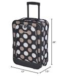 Rockland Expandable Softside Luggage Set - Black Dot