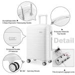 Kono Lightweight Hard Shell Spinner Suitcase 65cm