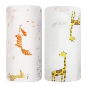 Large Muslin Swaddle Blankets for Newborns - 2 Pack