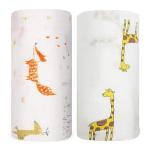 Large Muslin Swaddle Blankets for Newborns - 2 Pack