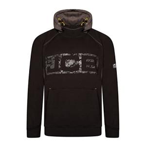 Horton Hoodie for Men - Black/Grey 80% Cotton