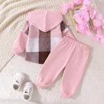 Toddler Girls Winter Outfit Set in Pink