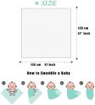 Large Muslin Swaddle Blankets for Newborns - 2 Pack