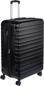 Amazon Basics Black Hardside Spinner Luggage, 78 cm