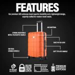 ATX Large Lightweight Spinner Suitcase with TSA Lock