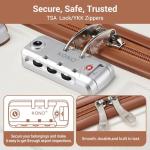 Kono Lightweight Hard Shell Carry-On Suitcase - Cream