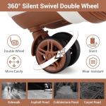 Kono Lightweight Hard Shell Carry-On Suitcase - Cream