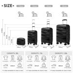 Hardshell Polypropylene Luggage Set with TSA Locks