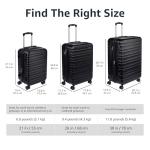 Amazon Basics Black Hardside Spinner Luggage, 78 cm