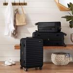 Amazon Basics Black Hardside Spinner Luggage, 78 cm