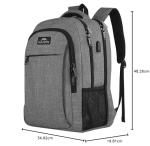 MATEIN Lightweight Travel Laptop Backpack with USB Port