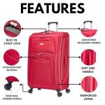 FLYMAX 32" Lightweight Expandable Red Suitcase