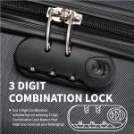 FLYMAX 24" Lightweight 4-Wheel Spinner Suitcase