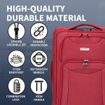 FLYMAX 32" Lightweight Expandable Red Suitcase