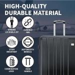 FLYMAX 24" Lightweight 4-Wheel Spinner Suitcase