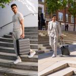 Aerolite Lightweight 55cm Hard Shell Cabin Suitcase