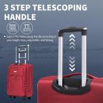 FLYMAX 32" Lightweight Expandable Red Suitcase