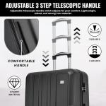 FLYMAX 24" Lightweight 4-Wheel Spinner Suitcase