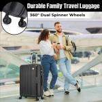 FLYMAX 24" Lightweight 4-Wheel Spinner Suitcase