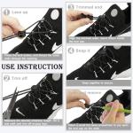 Elastic No Tie Shoelaces for Sneakers - Two Pack