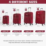 FLYMAX 32" Lightweight Expandable Red Suitcase