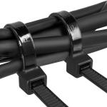 500PCS Black Nylon Self-Locking Cable Ties