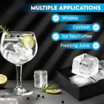 Silicone Jumbo Ice Cube Tray - 4/6/8/15/160 Grids