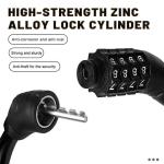Portable Anti-Theft Bicycle Cable Lock with Code