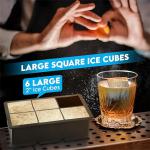 Silicone Jumbo Ice Cube Tray - 4/6/8/15/160 Grids