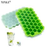 Honeycomb Ice Cube Tray with Lid - 37 Compartments
