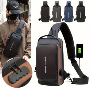 Anti-Theft Men's Crossbody Chest Backpack Bag
