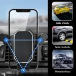 Gravity Lock Car Phone Holder with 360-Degree Flexibility