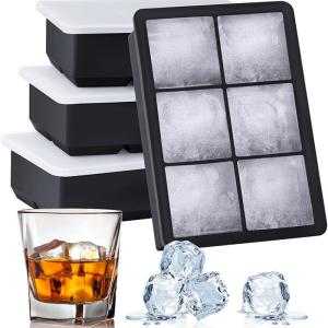 Silicone Ice Cube Maker with Lid - 4/6/8/15 Grid