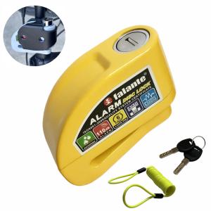Motorcycle Bicycle Alarm Disc Lock with Reminder Rope
