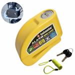 Motorcycle Bicycle Alarm Disc Lock with Reminder Rope