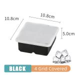 Silicone Ice Cube Maker with Lid - 4/6/8/15 Grid