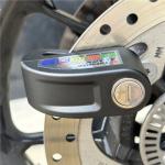Motorcycle Bicycle Alarm Disc Lock with Reminder Rope