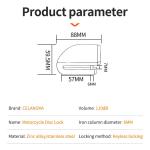 Anti-Theft Motorcycle Lock with Alarm System