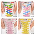 Elastic No-Tie Press Lock Shoe Laces for All