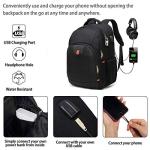Della Gao Large Anti-Theft Laptop Backpack with USB