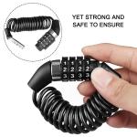 Portable 4-Digit Combination Motorcycle Helmet Lock