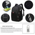Della Gao Large Anti-Theft Laptop Backpack with USB