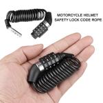 Portable 4-Digit Combination Motorcycle Helmet Lock