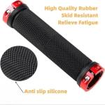 Non-Slip Alloy Locking Bicycle Handlebar Grips