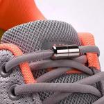 No Tie Elastic Shoelaces with Metal Lock