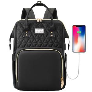 Stylish Women’s Laptop Backpack with USB Charging