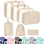 Travel Storage Bags Set for Clothes and Toiletries