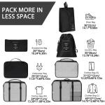 Travel Storage Bags Set for Clothes and Toiletries
