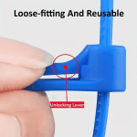 100 Reusable Nylon Cable Ties in Mixed Colors