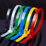 100 Reusable Nylon Cable Ties in Mixed Colors